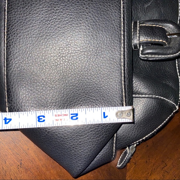 NWOT Kasper Vintage Two Strap Genuine Leather Handbag - Picture 7 of 8